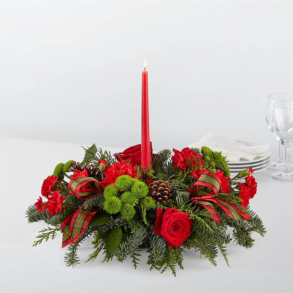 By the Candlelight Centerpiece – Park Lake Flowers, Mc Gregor TX