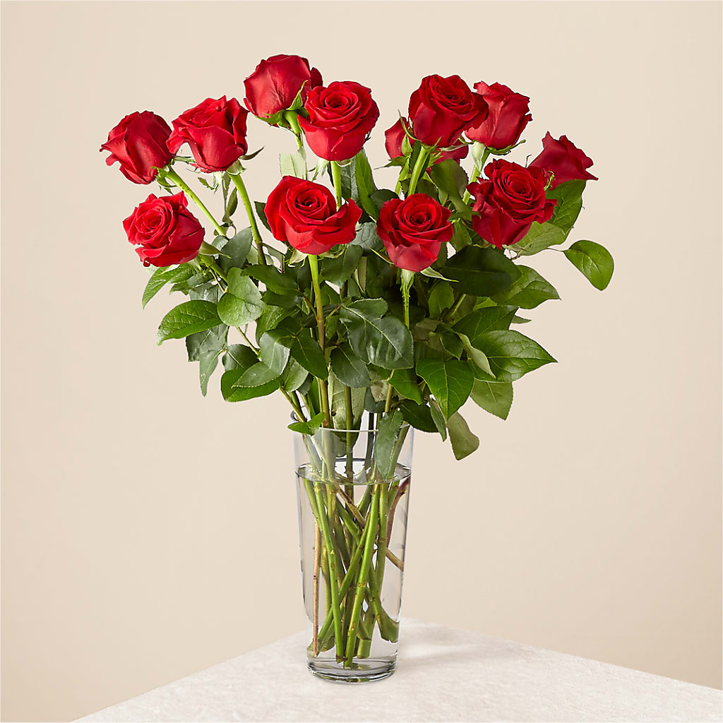 Long Stem Red Rose Bouquet – Park Lake Flowers, Mc Gregor TX