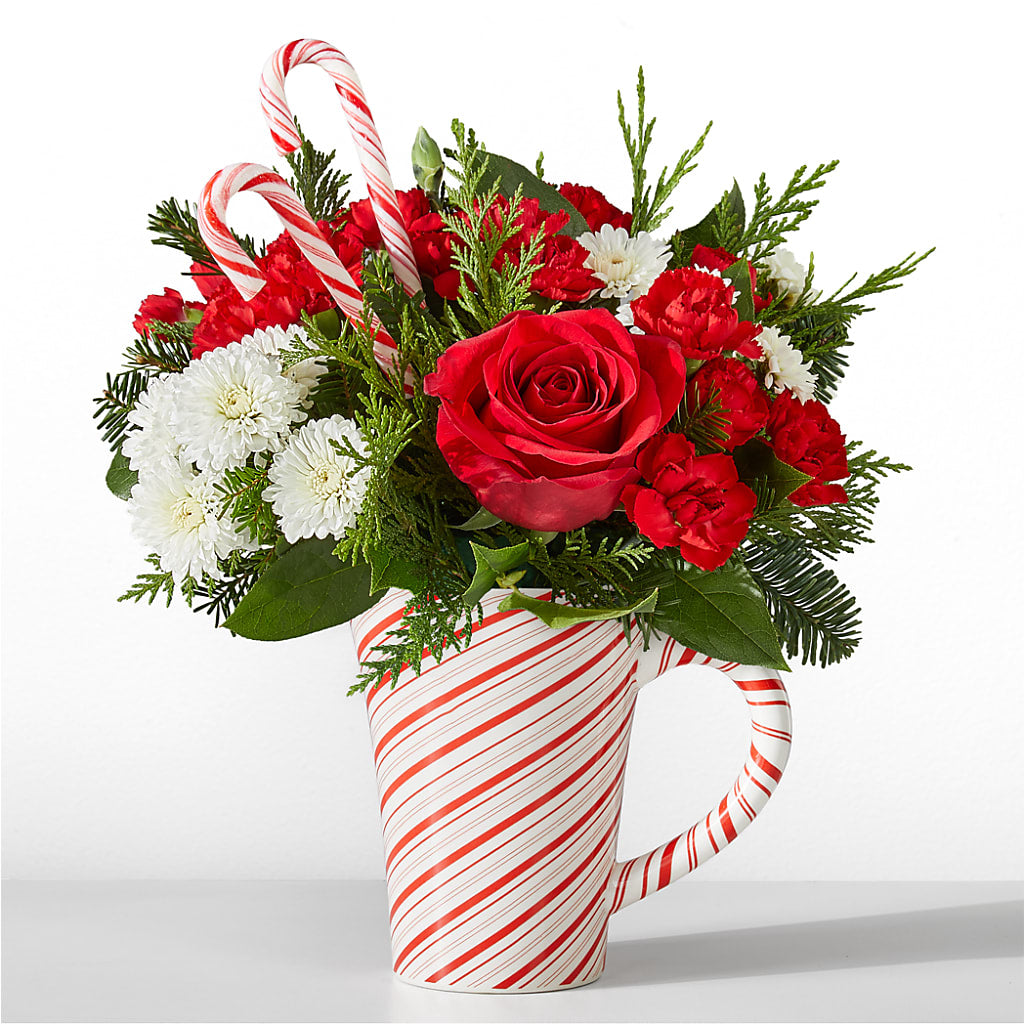 Peppermint Swirl Mug – Park Lake Flowers, Mc Gregor TX