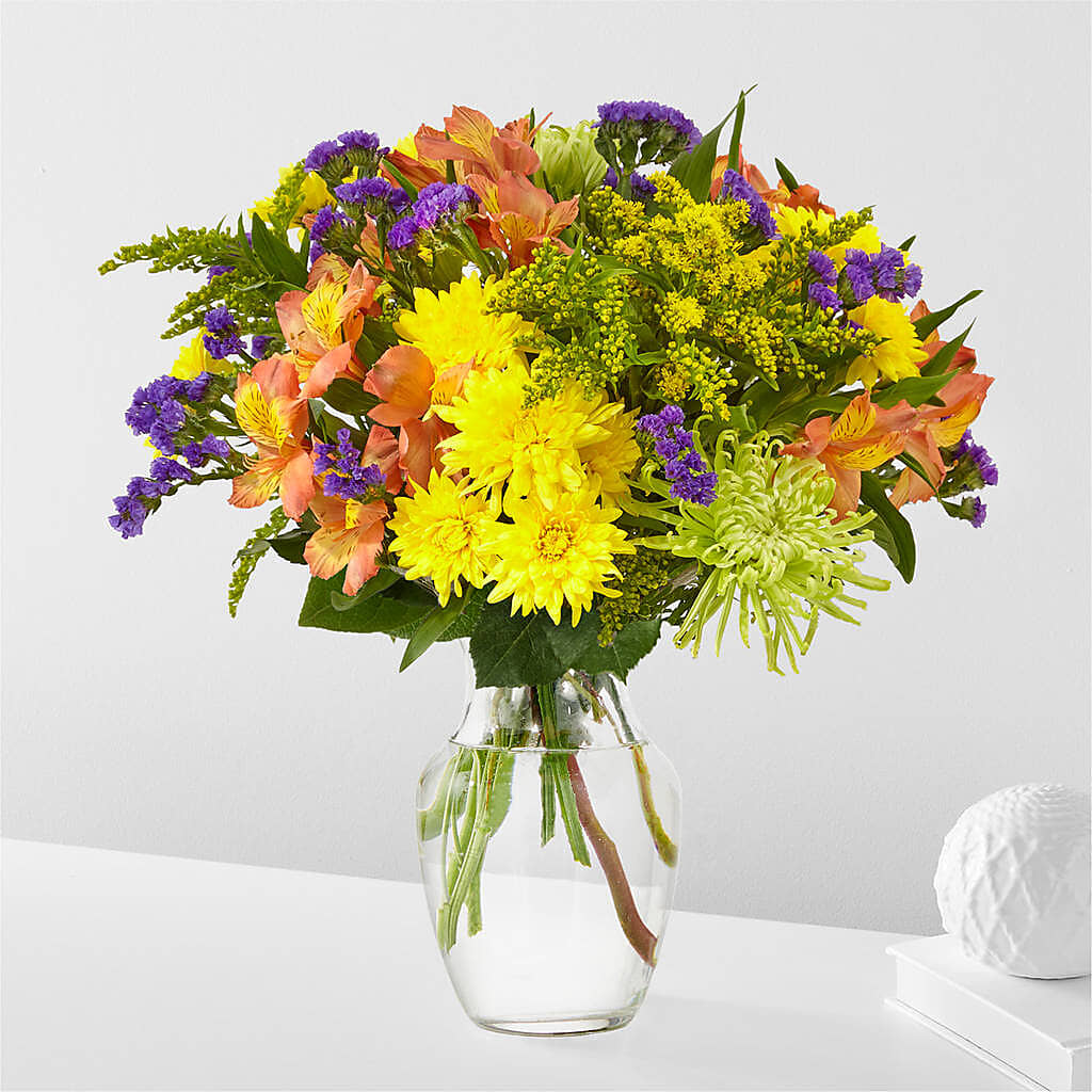 Marmalade Skies Bouquet – Park Lake Flowers, Mc Gregor TX