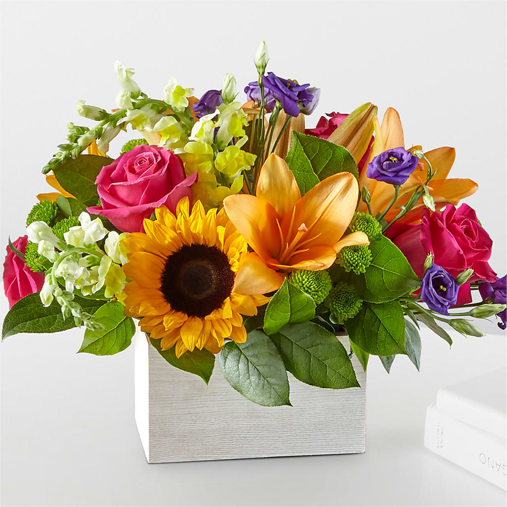 Best Day Box Bouquet – Park Lake Flowers, Mc Gregor TX