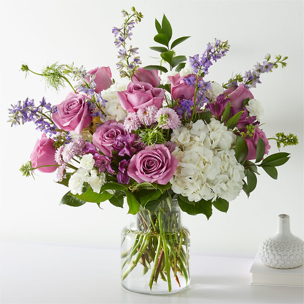 Violet Caress Bouquet – Park Lake Flowers, Mc Gregor TX