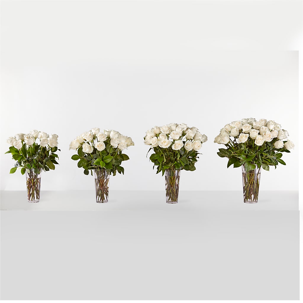 Long Stem White Rose Bouquet – Park Lake Flowers, Mc Gregor TX