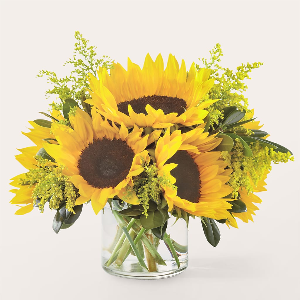 Beaming Sunflower Bouquet – Park Lake Flowers, Mc Gregor TX