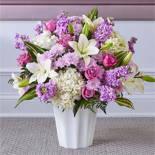Heaven Sent Floor Basket – Park Lake Flowers, Mc Gregor TX