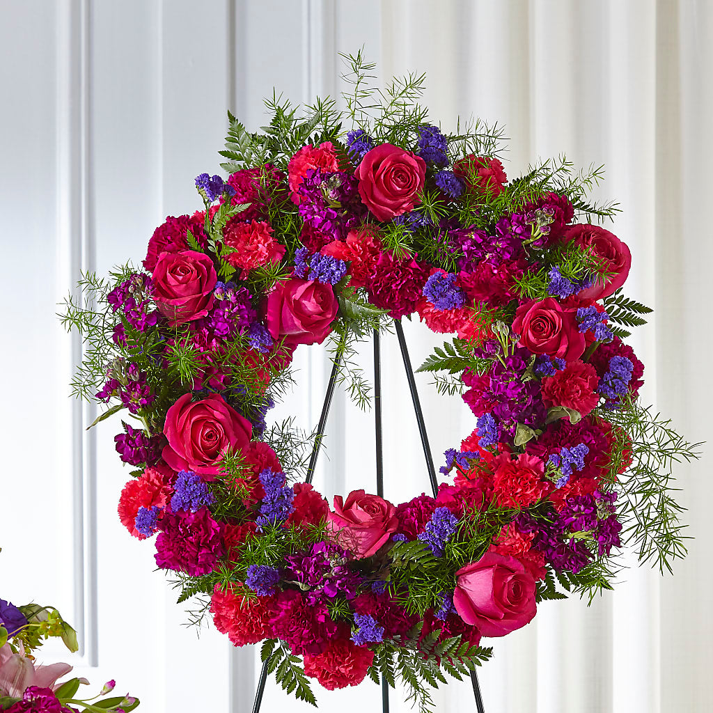 Calming Colors Wreath – Park Lake Flowers, Mc Gregor TX