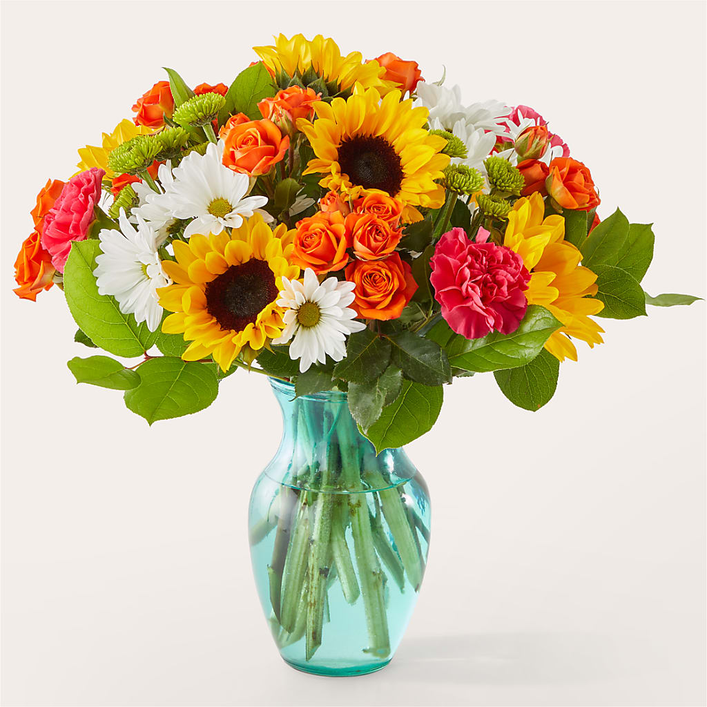Sun-drenched Blooms Bouquet – Park Lake Flowers, Mc Gregor TX
