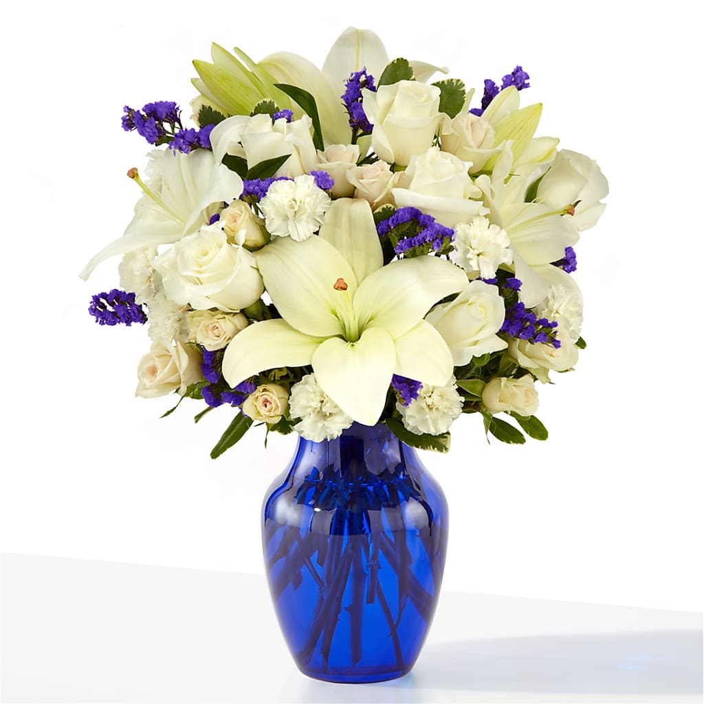 Sapphire Rush Bouquet – Park Lake Flowers, Mc Gregor TX