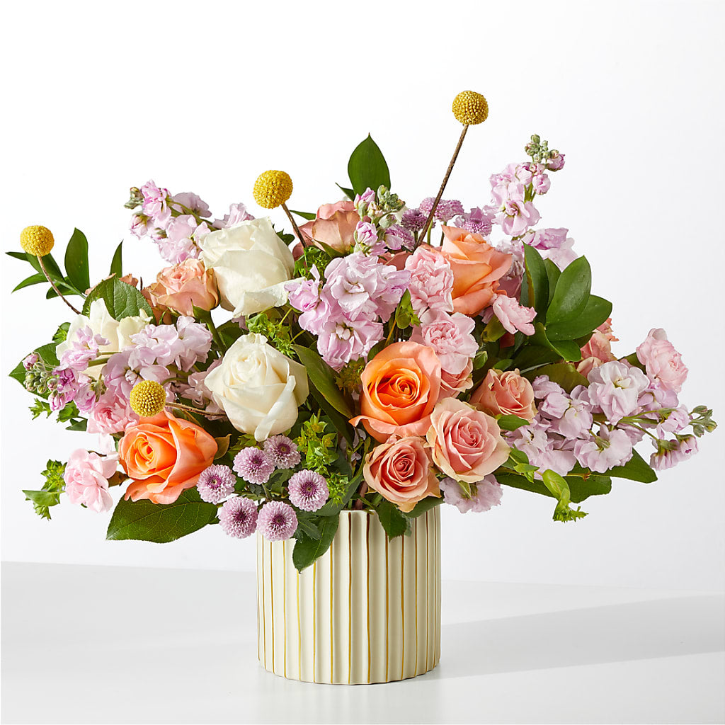 French Market Bouquet with Ivory Vase – Park Lake Flowers, Mc Gregor TX