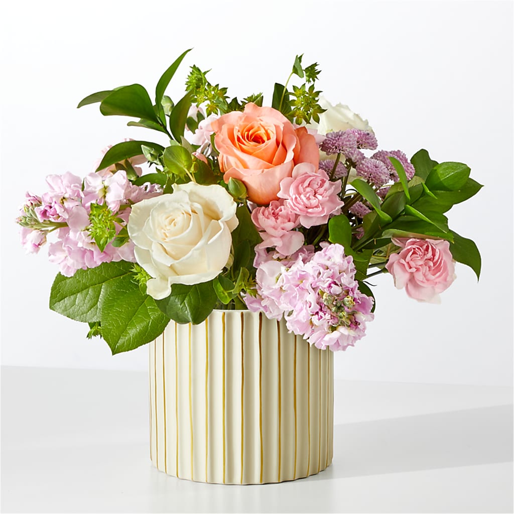 French Market Bouquet with Ivory Vase – Park Lake Flowers, Mc Gregor TX