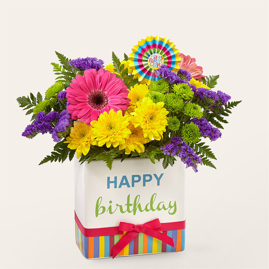 Birthday Brights Bouquet –  Park Lake Flowers, Mc Gregor TX