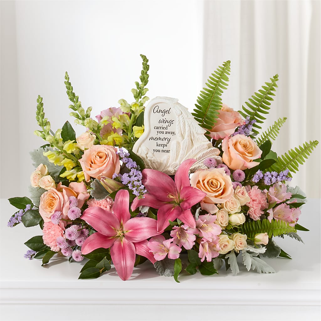 Gentle Light Arrangement –  Park Lake Flowers, Mc Gregor TX