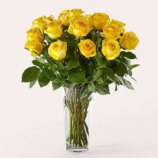 Long Stem Yellow Rose Bouquet –  Park Lake Flowers, Mc Gregor TX