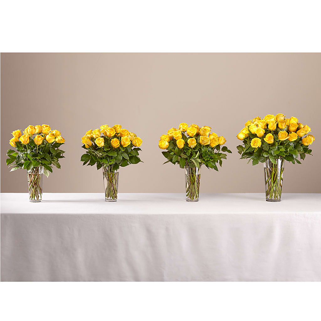 Long Stem Yellow Rose Bouquet –  Park Lake Flowers, Mc Gregor TX