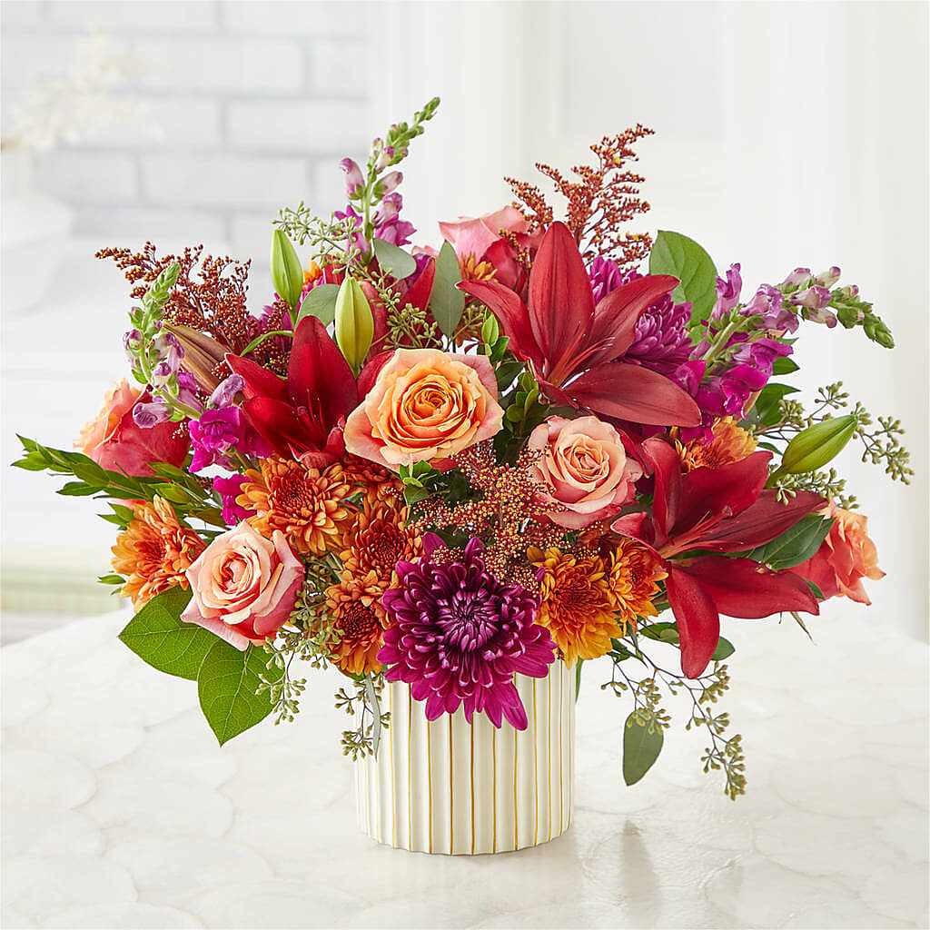 Burgundy Landscape Bouquet –  Park Lake Flowers, Mc Gregor TX