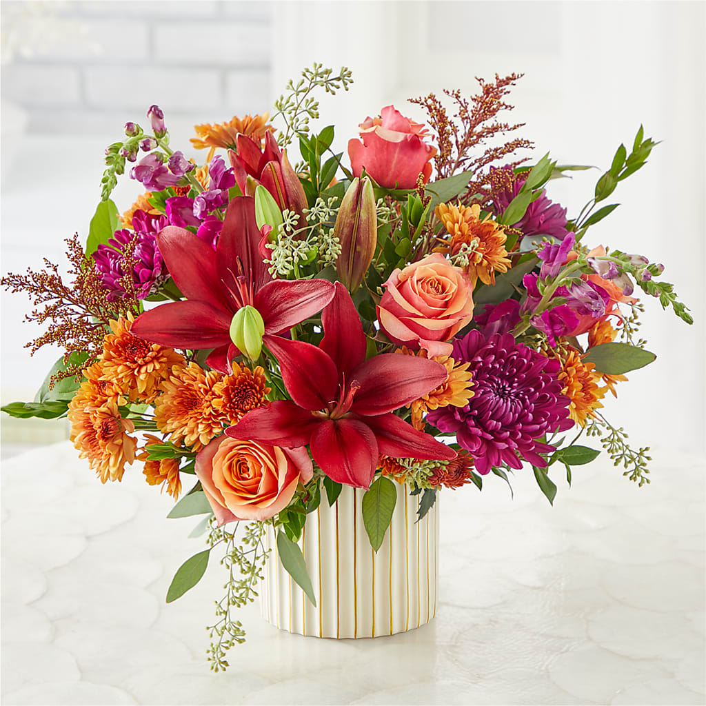 Burgundy Landscape Bouquet –  Park Lake Flowers, Mc Gregor TX