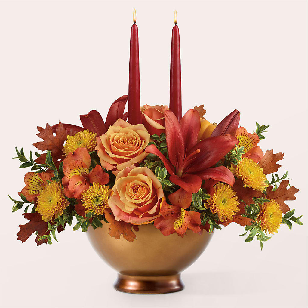 Harvest Table Centerpiece –  Park Lake Flowers, Mc Gregor TX