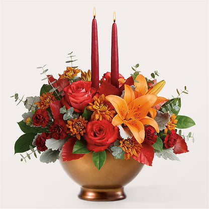 Fruits of Fall Centerpiece –  Park Lake Flowers, Mc Gregor TX