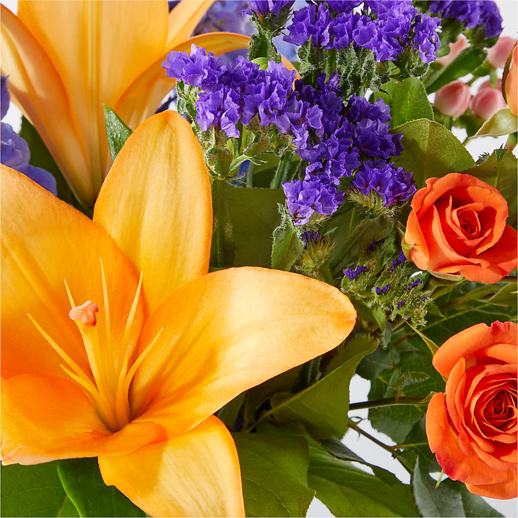 Radiant Citrus Bouquet –  Park Lake Flowers, Mc Gregor TX