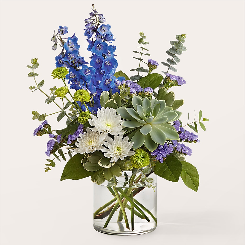 Cerulean Waves Bouquet –  Park Lake Flowers, Mc Gregor TX