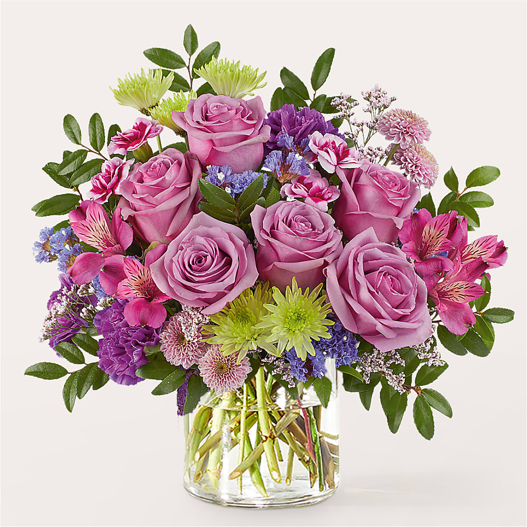 Glass Half Full Bouquet –  Park Lake Flowers, Mc Gregor TX