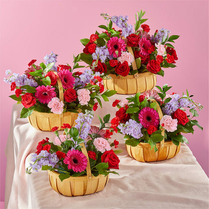 Pink Picnic Basket –  Park Lake Flowers, Mc Gregor TX