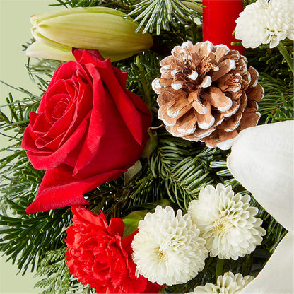 Seasonal Festivities Centerpiece –  Park Lake Flowers, Mc Gregor TX
