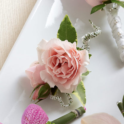 Pink Spray Rose Boutonniere –  Park Lake Flowers, Mc Gregor TX